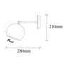 Opviq Sivani - MR - 709 Lámpara de pared negra